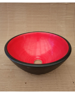 Bacha Elíptica Rojo Negro