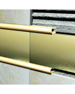 Perfil U Curvo Aluminio Cromo Brillante AURD80