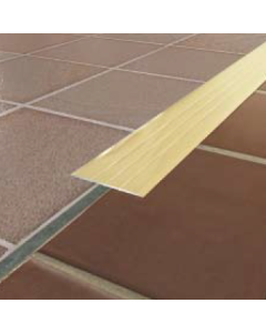 Moldura Plana para Piso Aluminio Oro Mate A22700