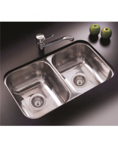 Pileta para Cocina Doble C28/18 59.8x34x18