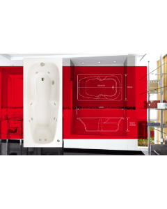 Hidromasaje Shawer Marga 91 165x91 Acrílico