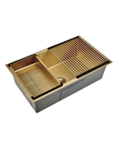 Bacha Peirano para Cocina Gold Brushed 75x45x22